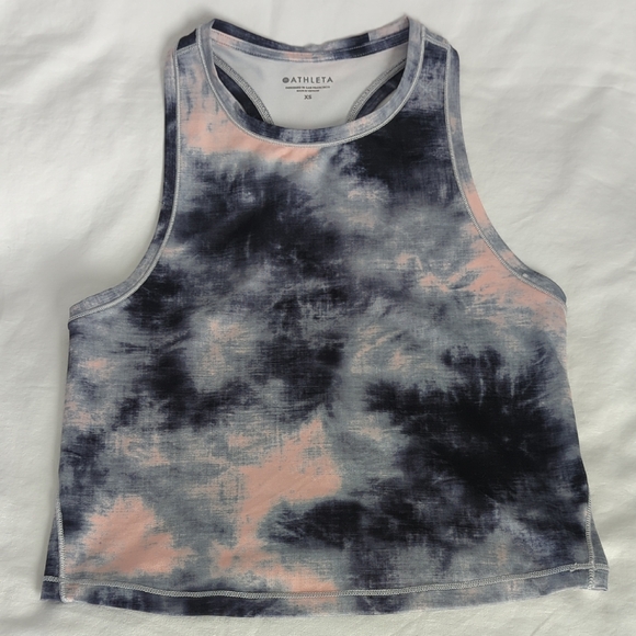 Athleta Tops - Athleta Shanti Crop Tank Powervita Fabric Tie-Dye Women's Size XS